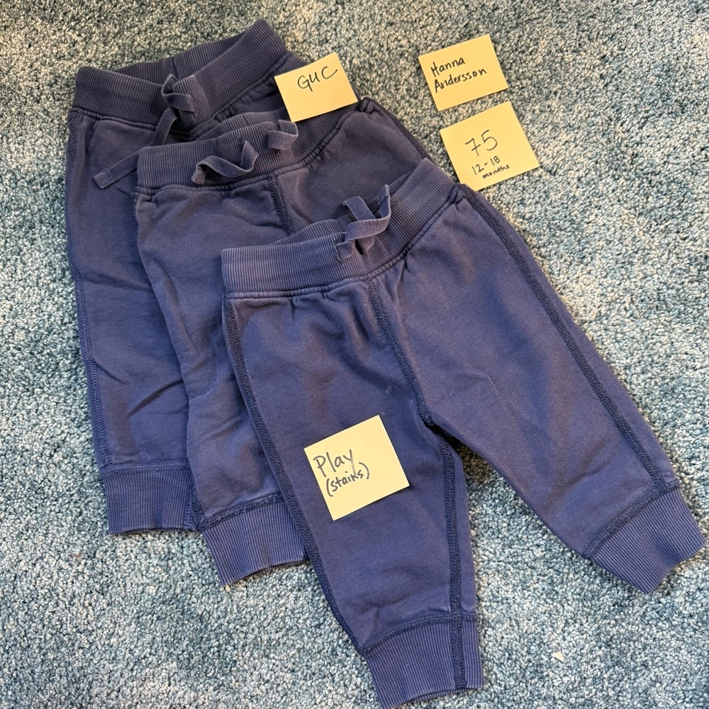 Hanna Andersson Pants - 75 - 2 GUC and 1 Play - Lot of 3